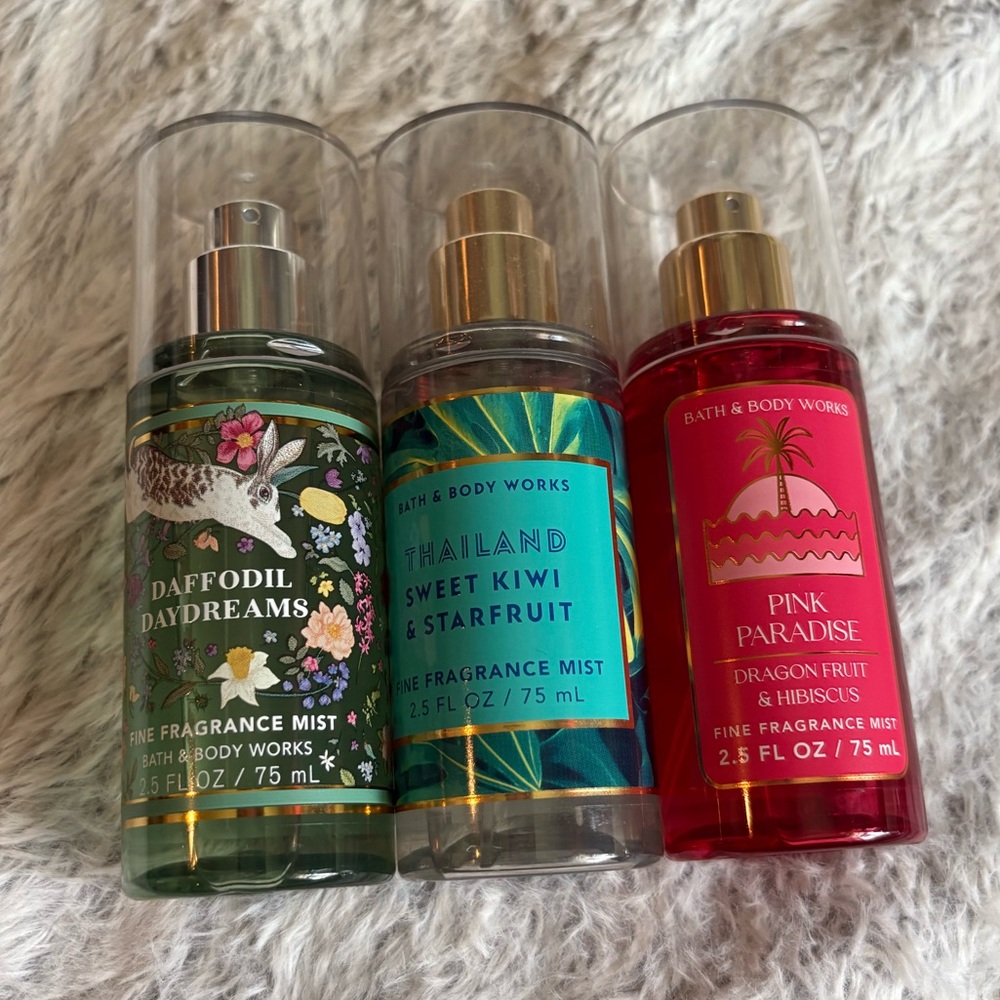 Bath & Body Works Floral summer sweet Fragrance Mist Bundle
